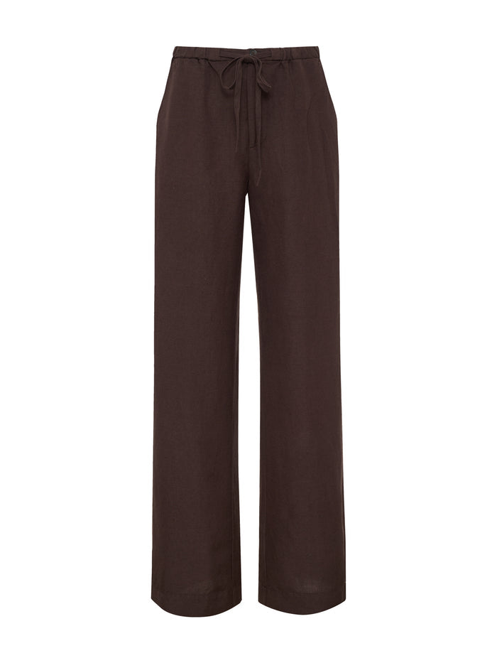 Shoreline Linen Pant Rich Soil