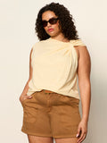 So Twisted Muscle Tee Banana Extended Sizing