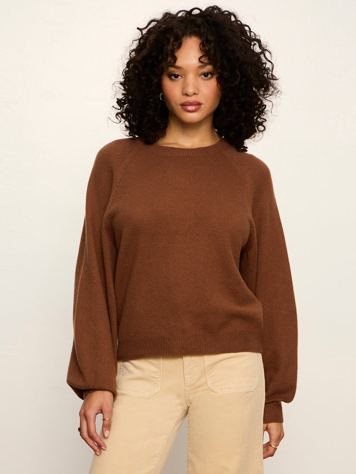 Soft Popover Sweater Cocoa Powder Petite Sizing