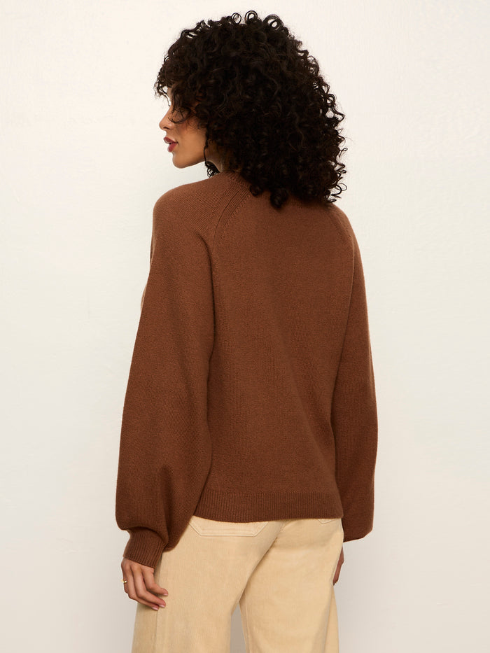 Soft Popover Sweater Cocoa Powder Petite Sizing