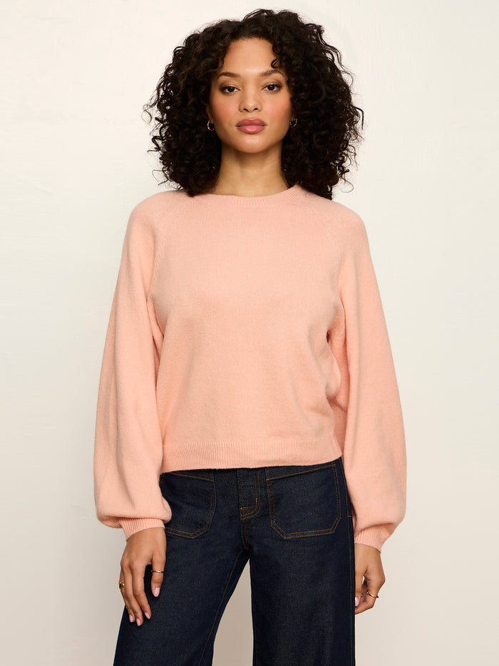 Soft Popover Sweater Light Persimmon