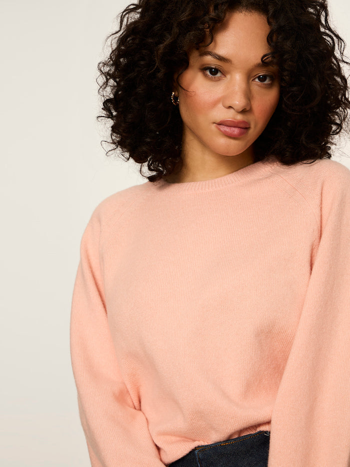Soft Popover Sweater Light Persimmon