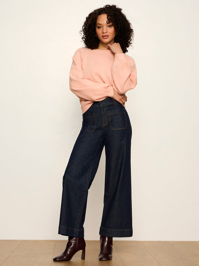 Soft Popover Sweater Light Persimmon
