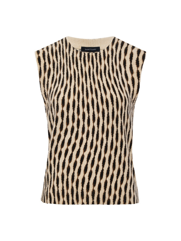 Soft Printed Shell Sweater Inkblot Petite Sizing