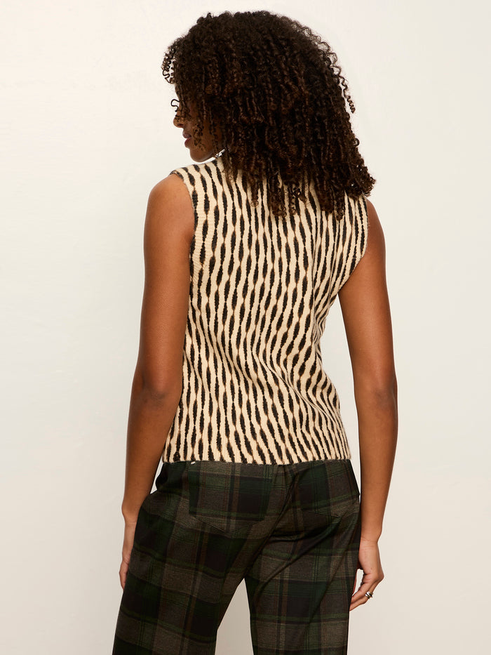 Soft Printed Shell Sweater Inkblot