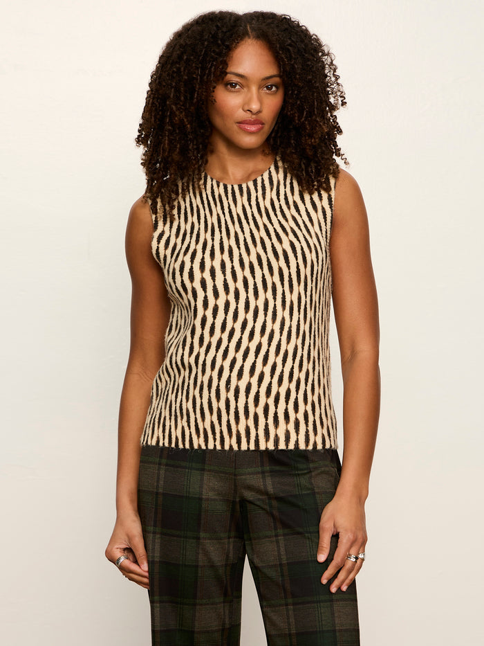 Soft Printed Shell Sweater Inkblot