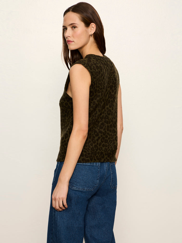 Soft Printed Shell Sweater Kalamata Leo