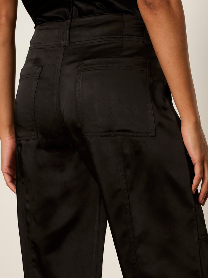 Sphere Satin Pant Black