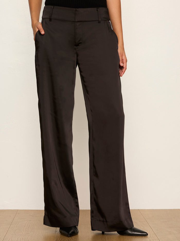 Spotlight Satin Trouser Black