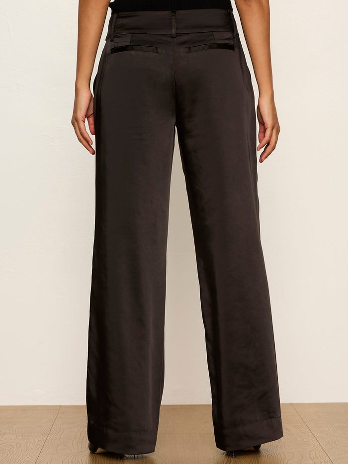 Spotlight Satin Trouser Black