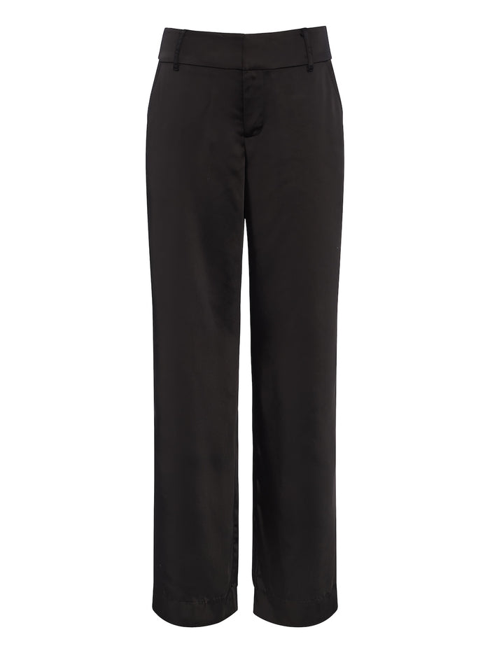 Spotlight Satin Trouser Black