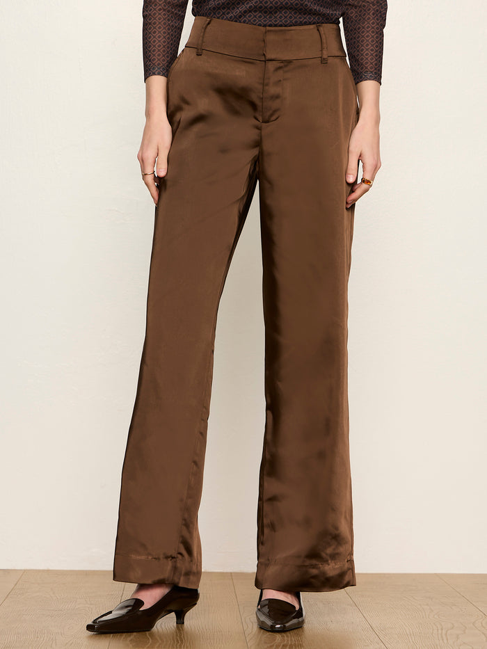 Spotlight Satin Trouser Espresso Martini