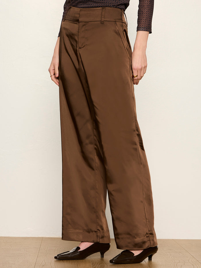 Spotlight Satin Trouser Espresso Martini