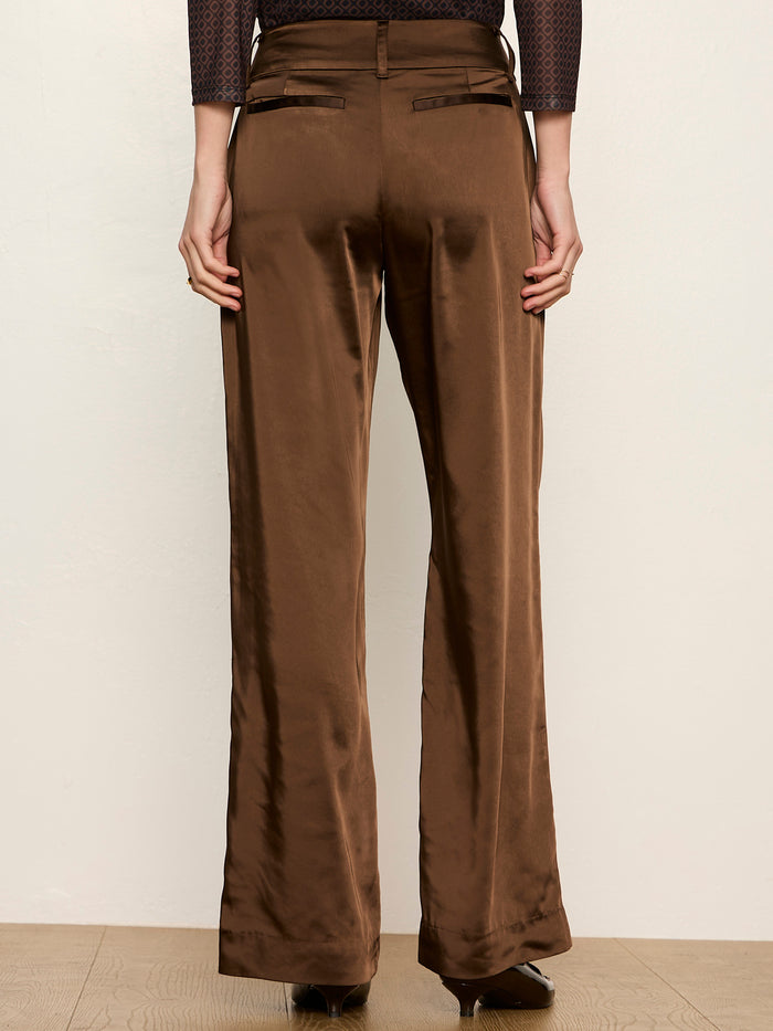 Spotlight Satin Trouser Espresso Martini