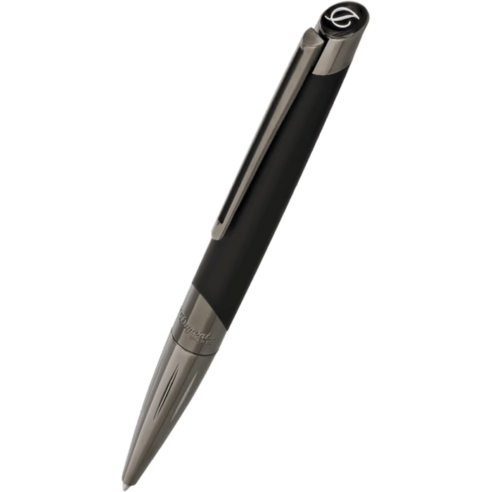 ST Dupont Defi Millennium Ballpoint Pen - Matte Black - Gunmetal Trim - Pen Boutique Ltd