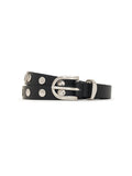 Studded All Day Leather Belt Black