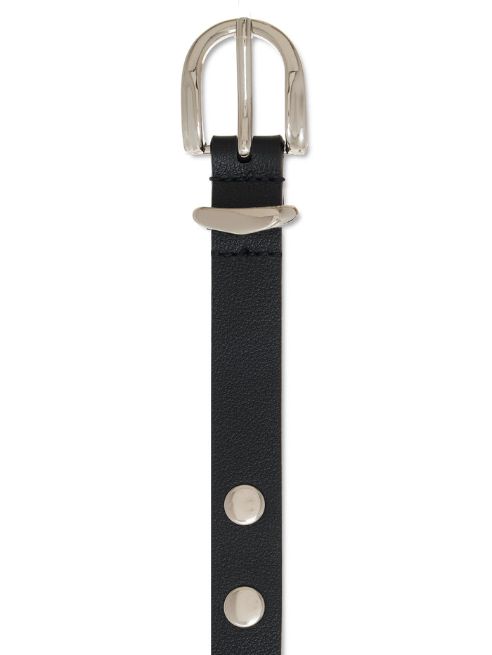 Studded All Day Leather Belt Black