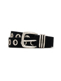 Suede Link Belt Black