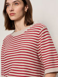 Sweater Tee Opal/Raspberry Stripe