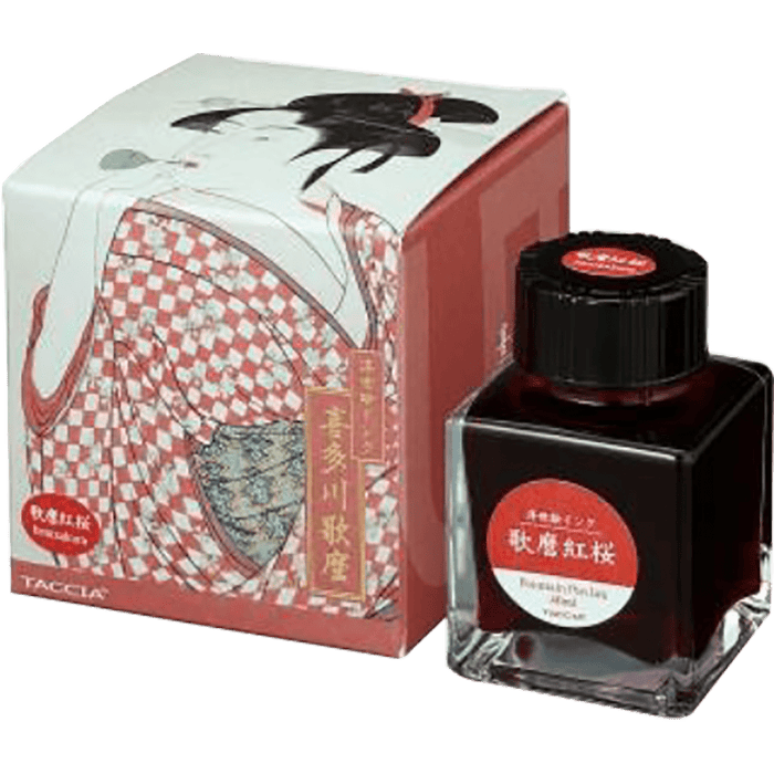 Taccia Ukiyo - e Ink Bottle - Utamaro - Benizakura - 40 ml (Ver. 2) - Pen Boutique Ltd