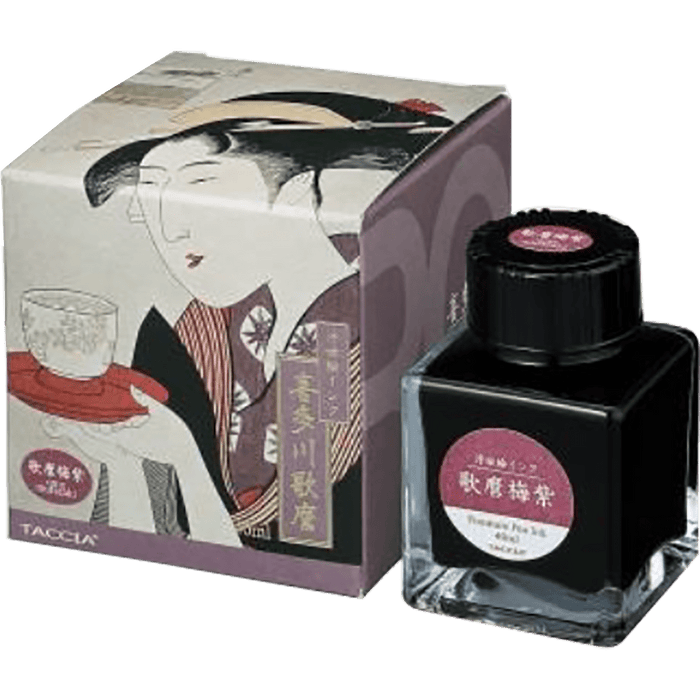 Taccia Ukiyo - e Ink Bottle - Utamaro - Umemurasaki - 40 ml (Ver. 2) - Pen Boutique Ltd