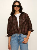 The City Plaid Shirt Espresso Plaid
