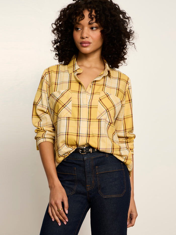 The City Plaid Shirt Goldie Plaid