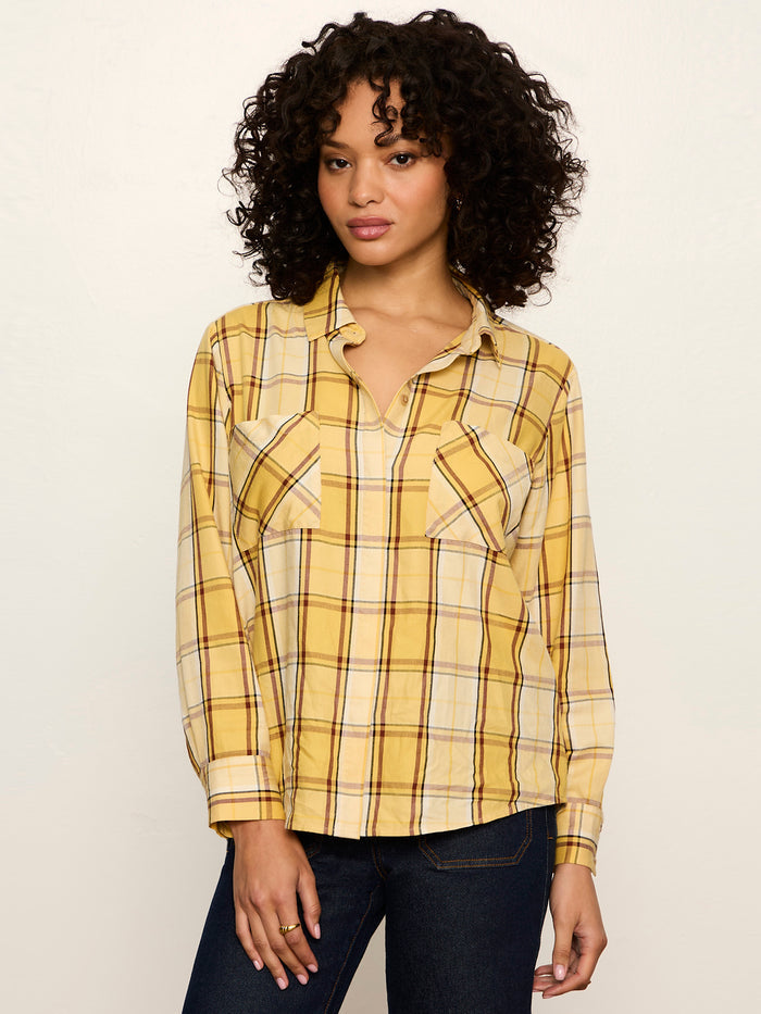 The City Plaid Shirt Goldie Plaid