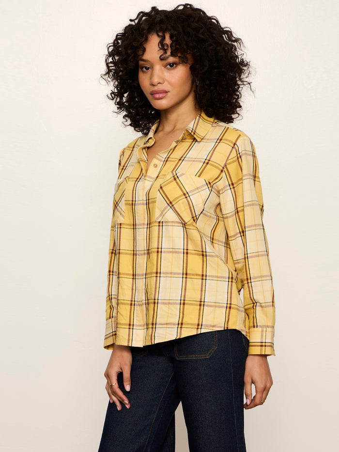 The City Plaid Shirt Goldie Plaid