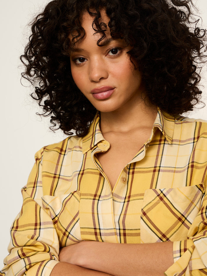 The City Plaid Shirt Goldie Plaid