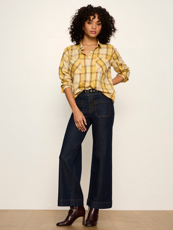 The City Plaid Shirt Goldie Plaid