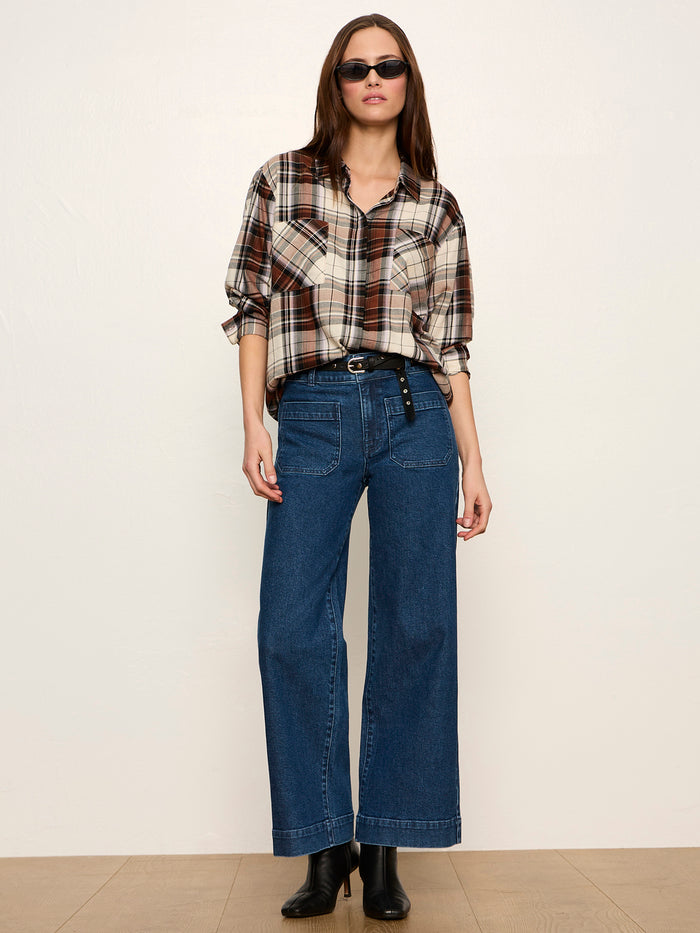 The City Plaid Shirt Haze Plaid
