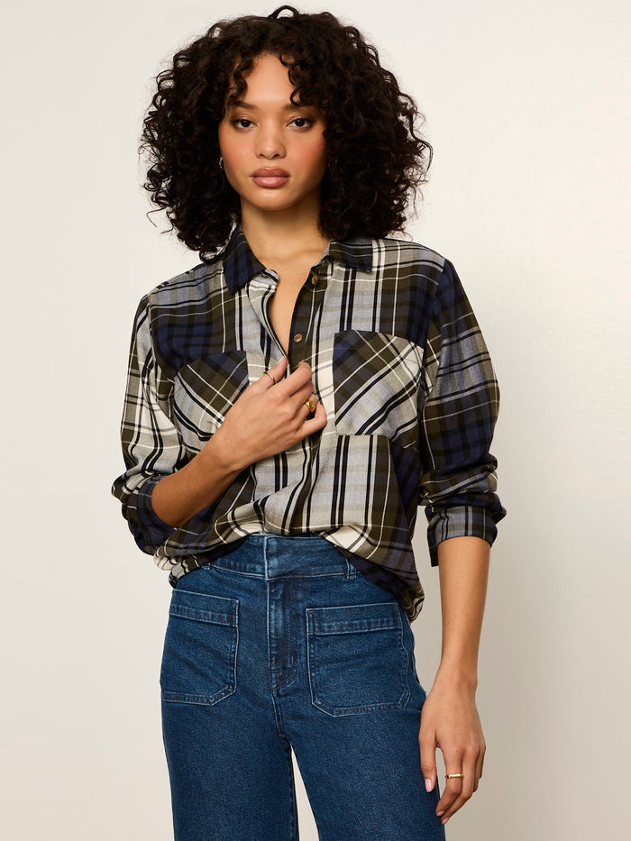 The City Plaid Shirt True Green Plaid
