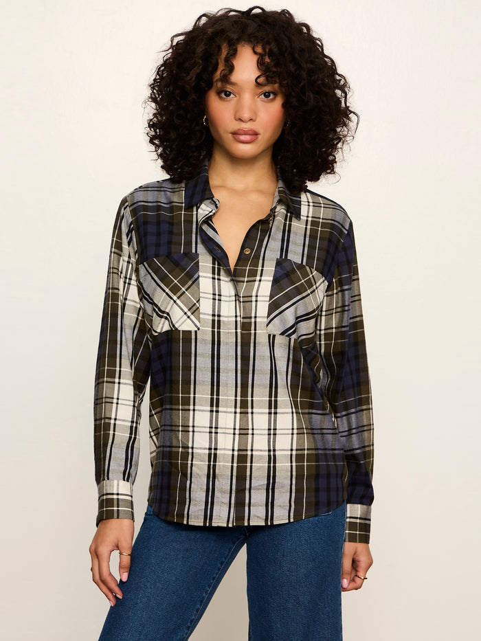 The City Plaid Shirt True Green Plaid