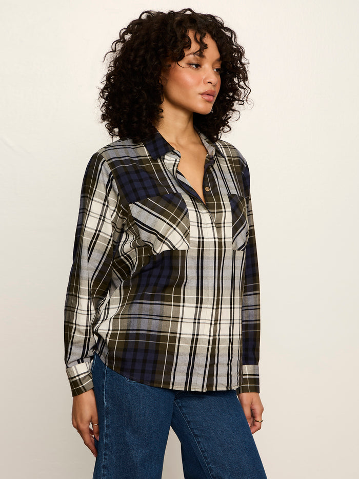 The City Plaid Shirt True Green Plaid