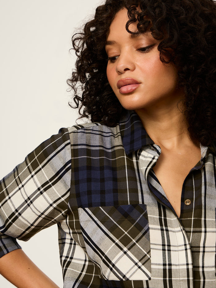 The City Plaid Shirt True Green Plaid