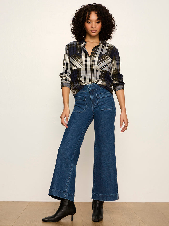 The City Plaid Shirt True Green Plaid
