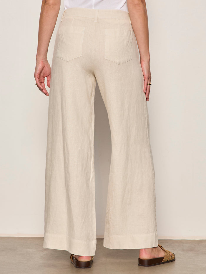 The Linen Marine Wide Leg Pant Summer Sand