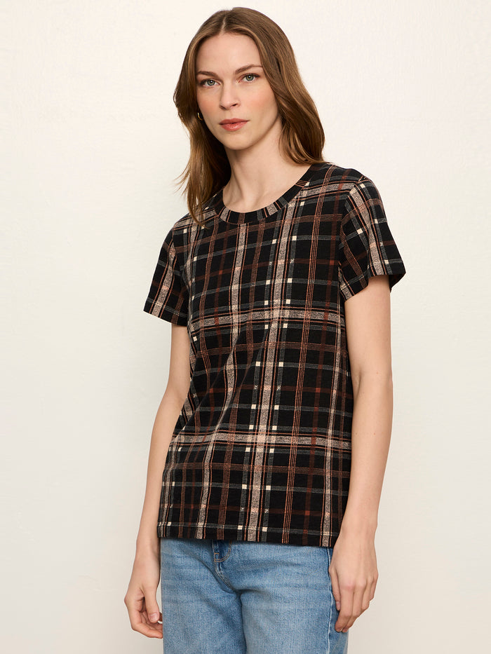 The Perfect Tee Cinder Plaid
