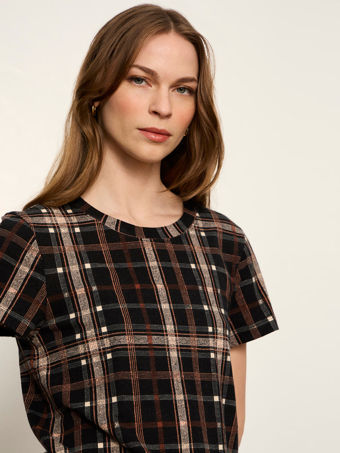 The Perfect Tee Cinder Plaid