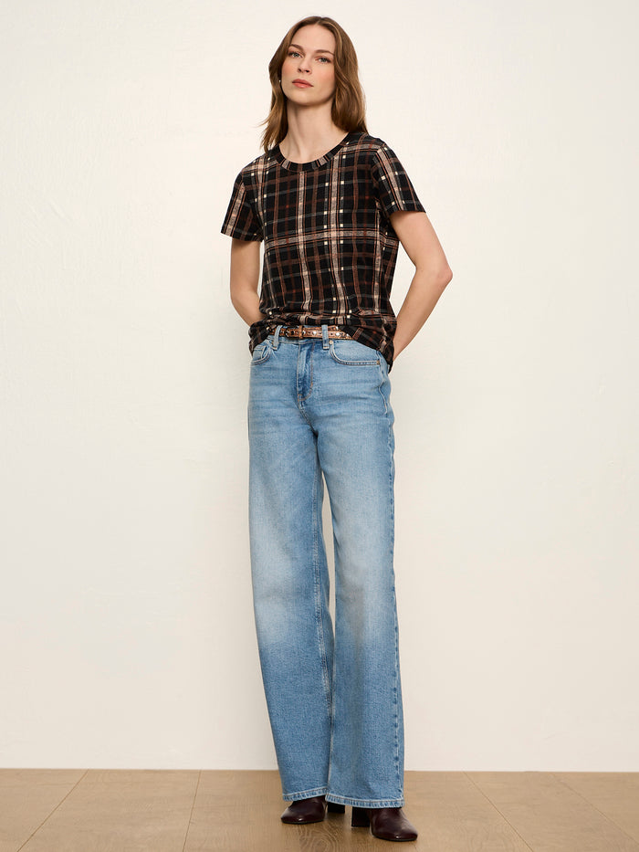 The Perfect Tee Cinder Plaid