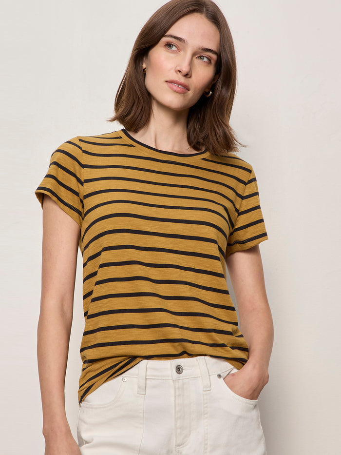 The Perfect Tee Cumin/Black Stripe
