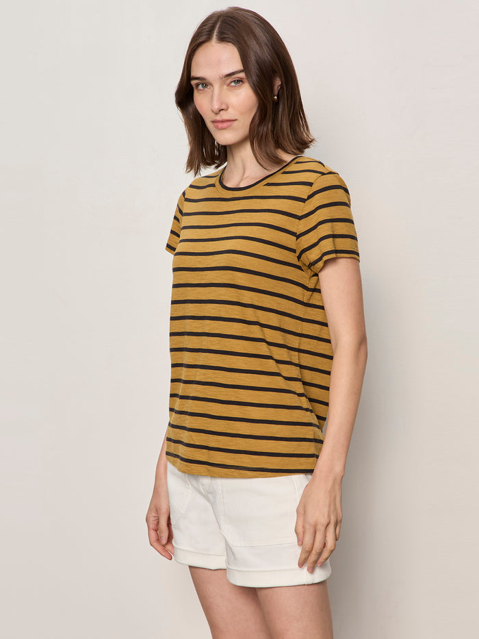 The Perfect Tee Cumin/Black Stripe