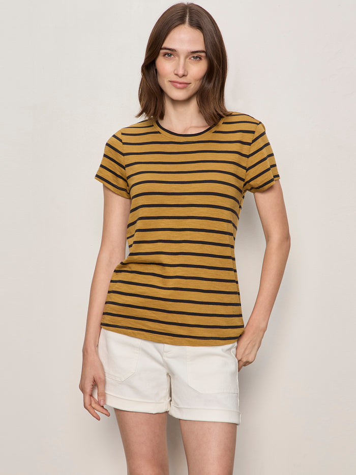 The Perfect Tee Cumin/Black Stripe