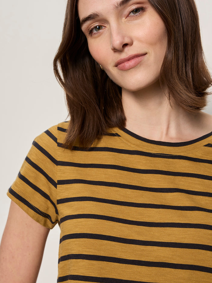 The Perfect Tee Cumin/Black Stripe