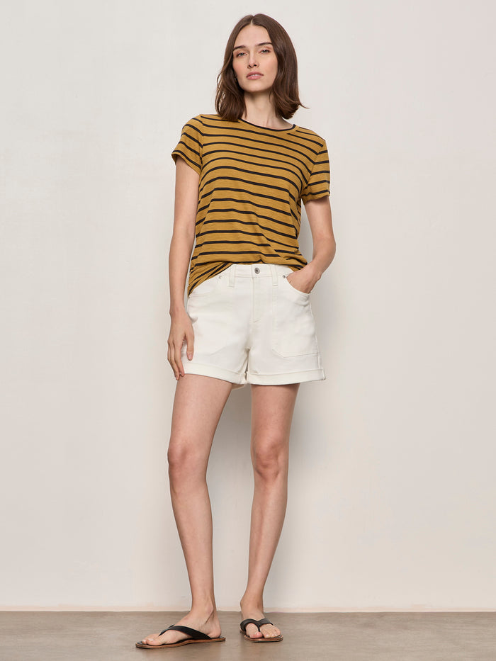 The Perfect Tee Cumin/Black Stripe