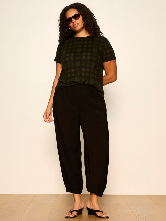 The Perfect Tee Forest Plaid Extended Sizing