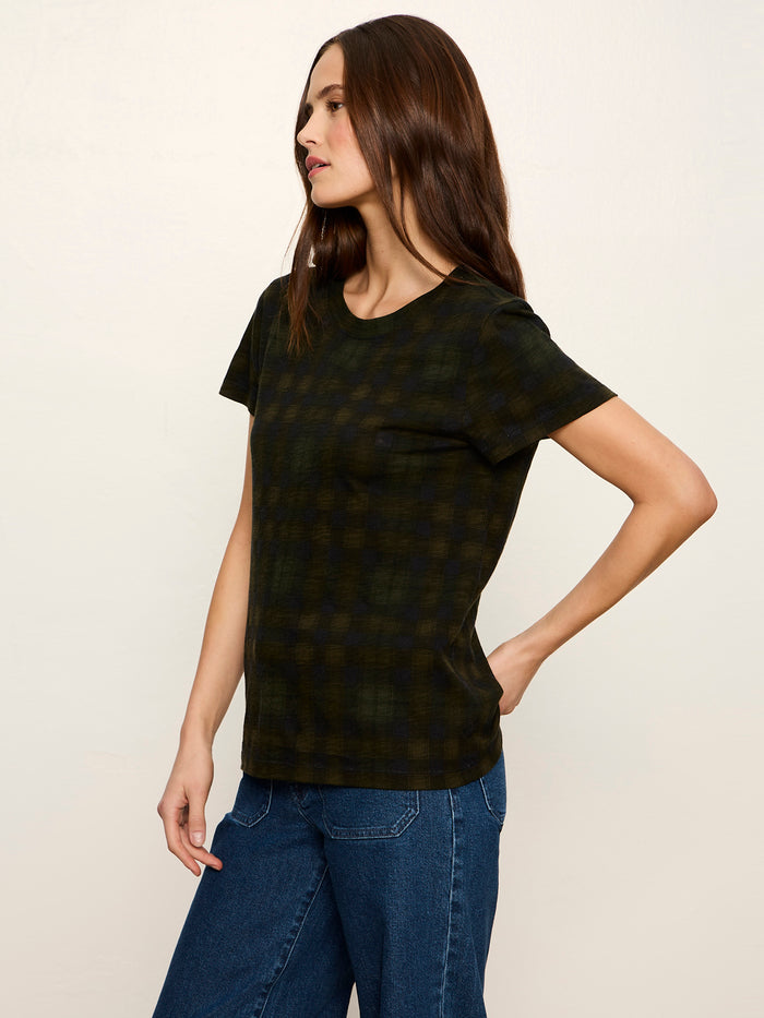 The Perfect Tee Forest Plaid
