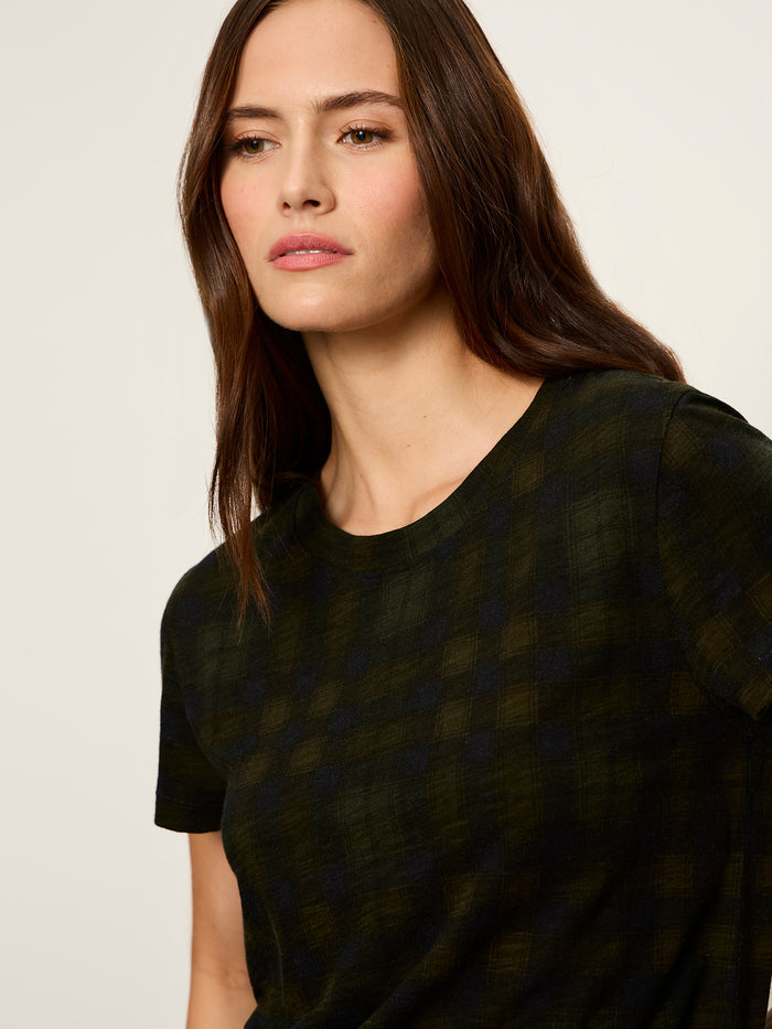 The Perfect Tee Forest Plaid