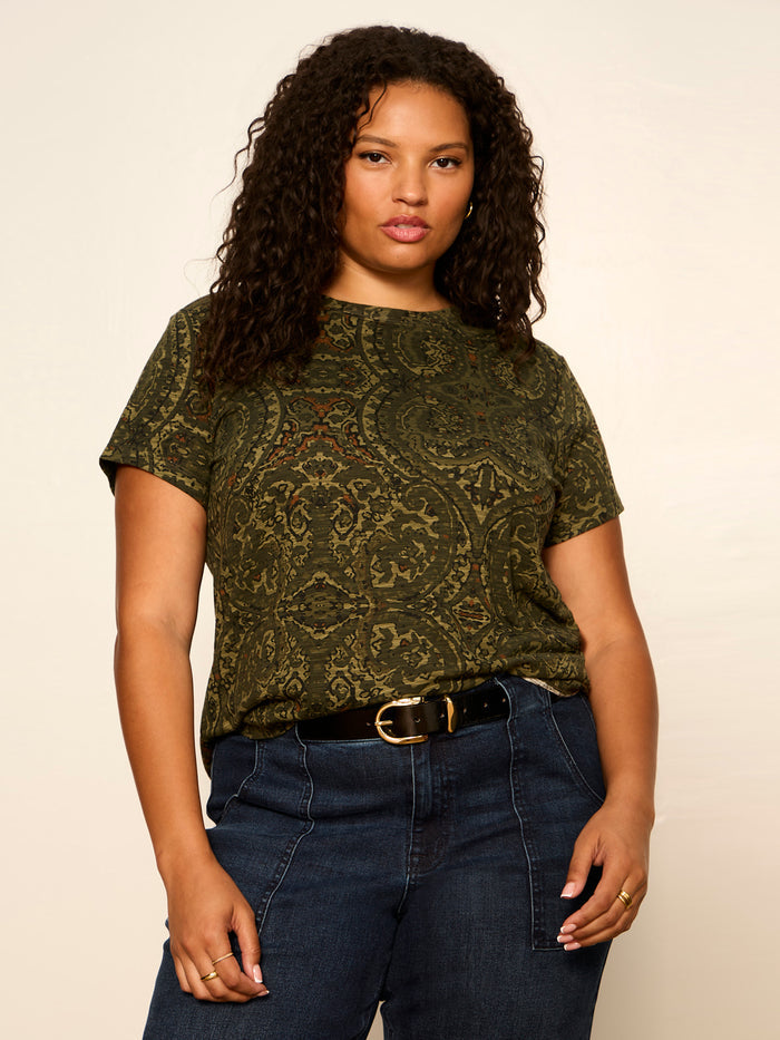 The Perfect Tee Midnight Moss Extended Sizing